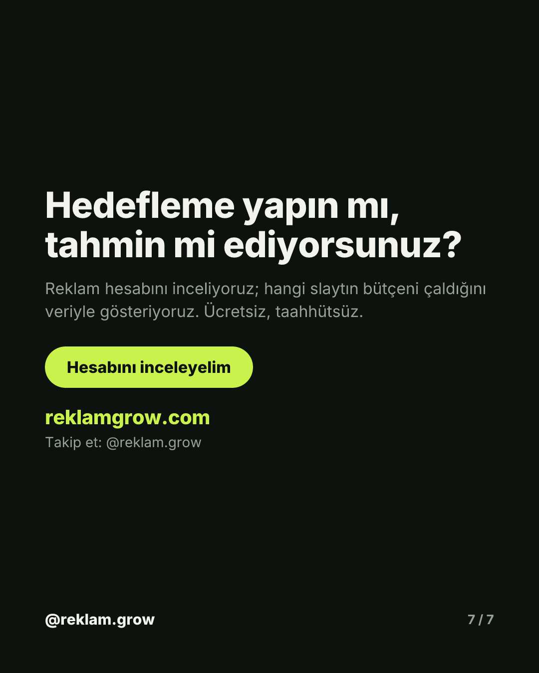 Bütçenin yarısı yanlış kitleye gidiyor. — slayt 7